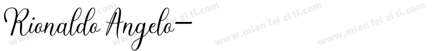 Rionaldo Angelo字体转换